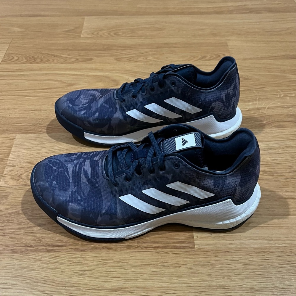 Adidas CrazyFlight Low Volleyball Indoor Shoes Navy Camo Women’s Sizes - Picture 4 of 10
